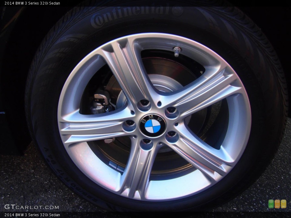 2014 BMW 3 Series 320i Sedan Wheel and Tire Photo #85588757