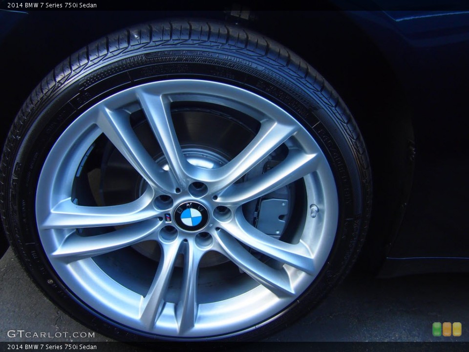 2014 BMW 7 Series 750i Sedan Wheel and Tire Photo #85588913