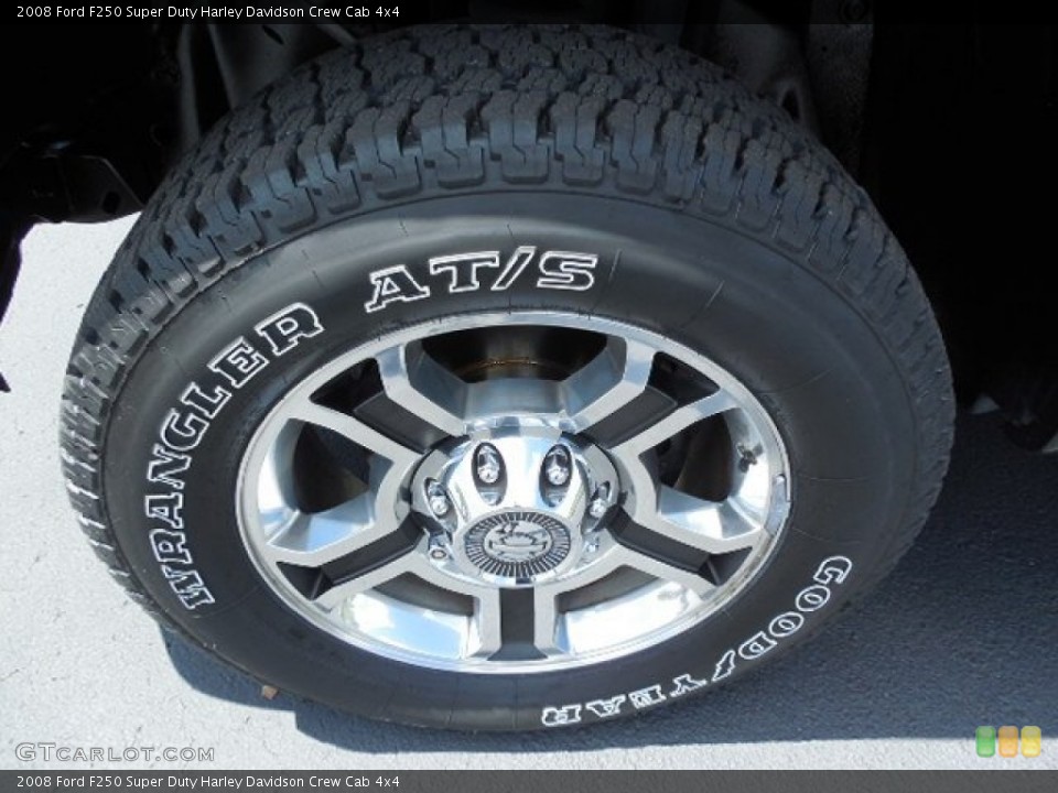 2008 Ford F250 Super Duty Harley Davidson Crew Cab 4x4 Wheel and Tire Photo #85593705