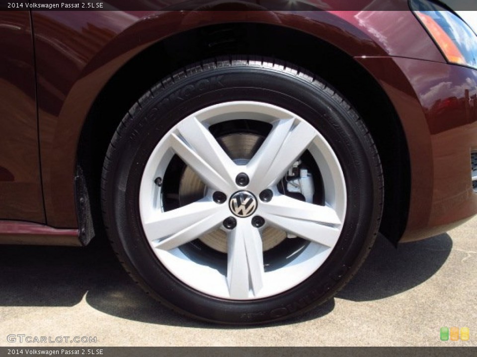 2014 Volkswagen Passat 2.5L SE Wheel and Tire Photo #85607500
