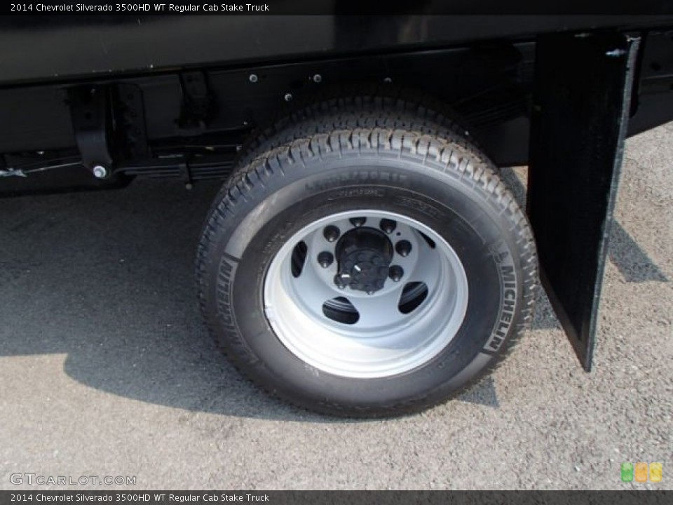 2014 Chevrolet Silverado 3500HD WT Regular Cab Stake Truck Wheel and Tire Photo #85609426