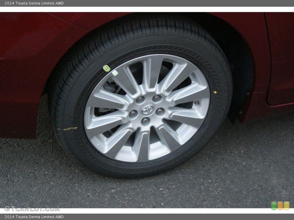 2014 Toyota Sienna Limited AWD Wheel and Tire Photo #85618333 | GTCarLot.com 2015 Toyota Sienna Tire Size P235 50r19 Se Se Premium