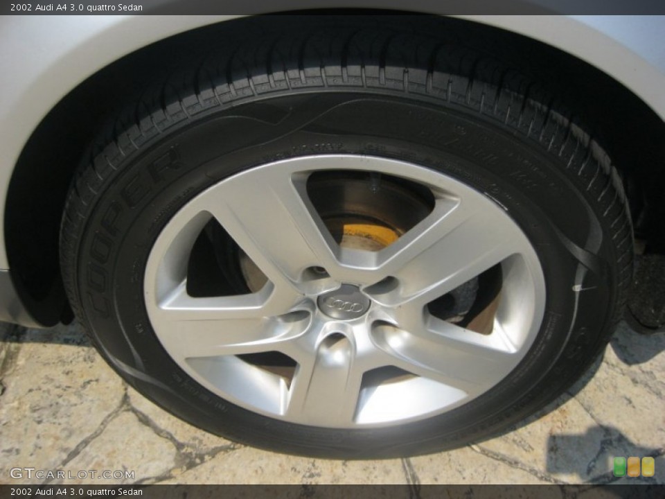 2002 Audi A4 3.0 quattro Sedan Wheel and Tire Photo #85621186