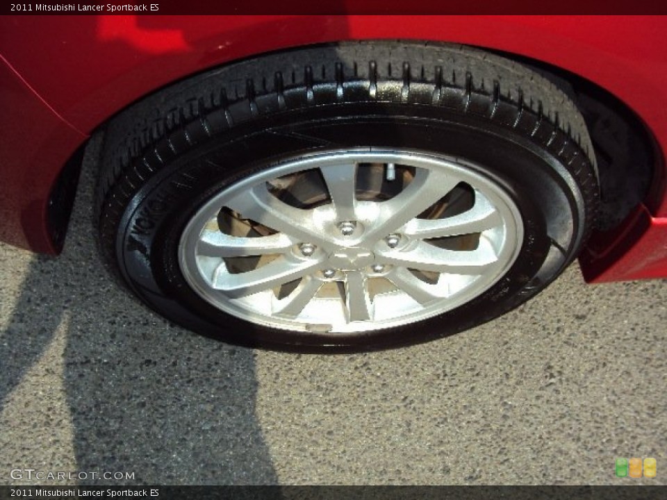 2011 Mitsubishi Lancer Sportback ES Wheel and Tire Photo #85624810