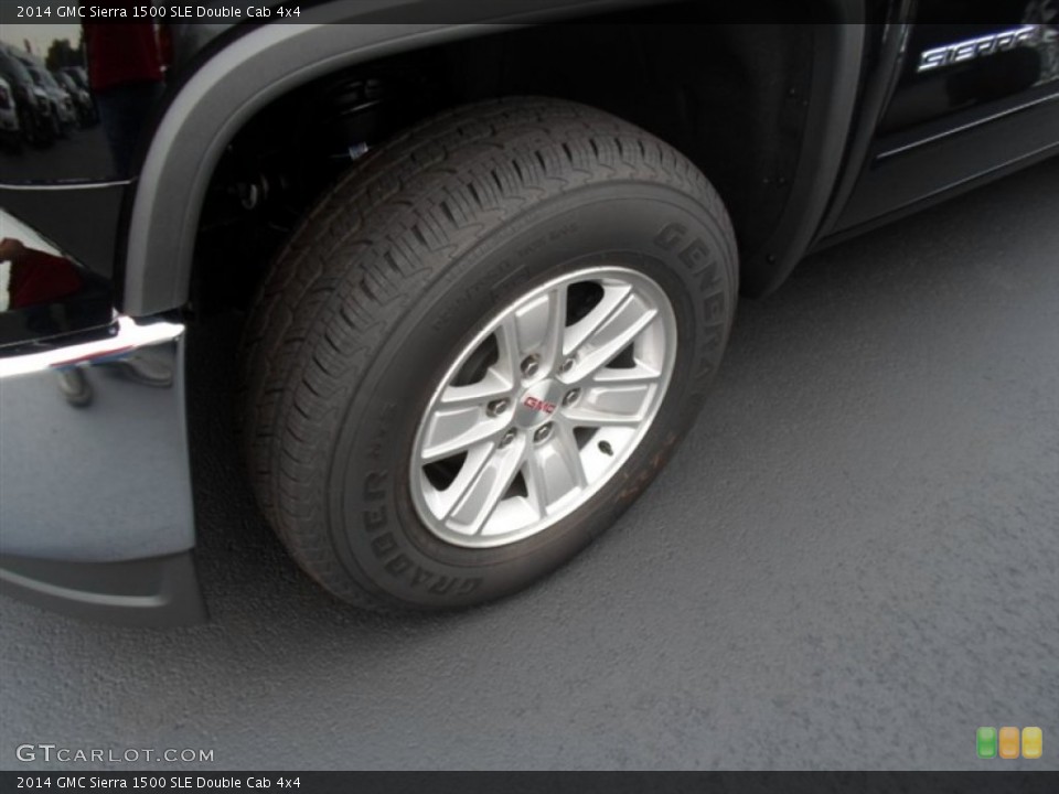 2014 GMC Sierra 1500 SLE Double Cab 4x4 Wheel and Tire Photo #85631428