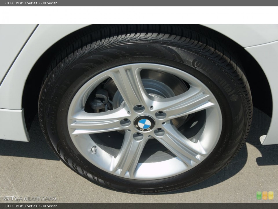 2014 BMW 3 Series 320i Sedan Wheel and Tire Photo #85644650