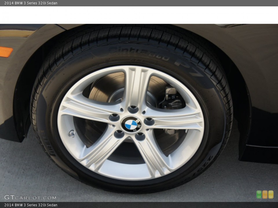 2014 BMW 3 Series 320i Sedan Wheel and Tire Photo #85644851