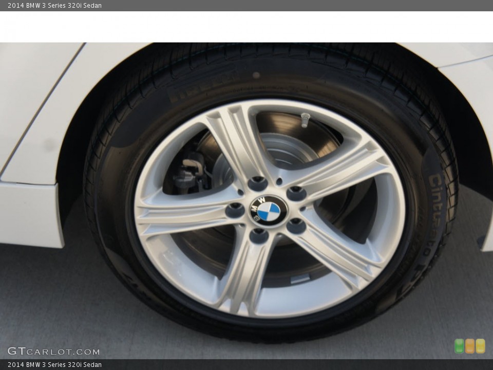 2014 BMW 3 Series 320i Sedan Wheel and Tire Photo #85645130