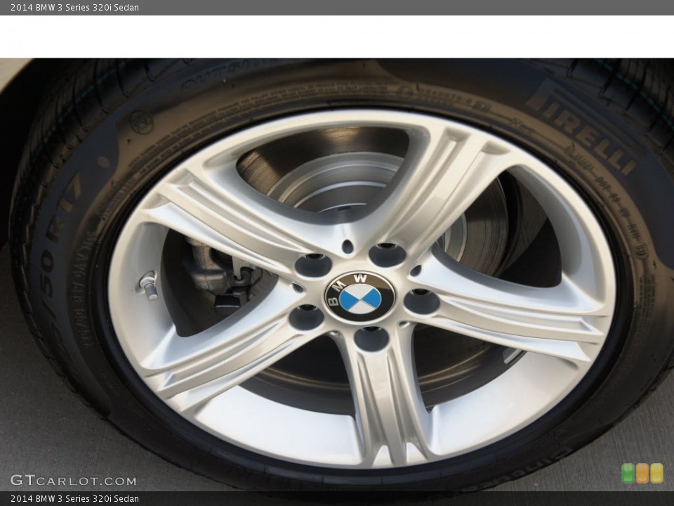 2014 BMW 3 Series 320i Sedan Wheel and Tire Photo #85645356
