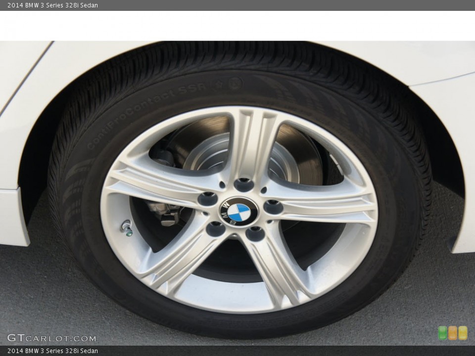 2014 BMW 3 Series 328i Sedan Wheel and Tire Photo #85646030