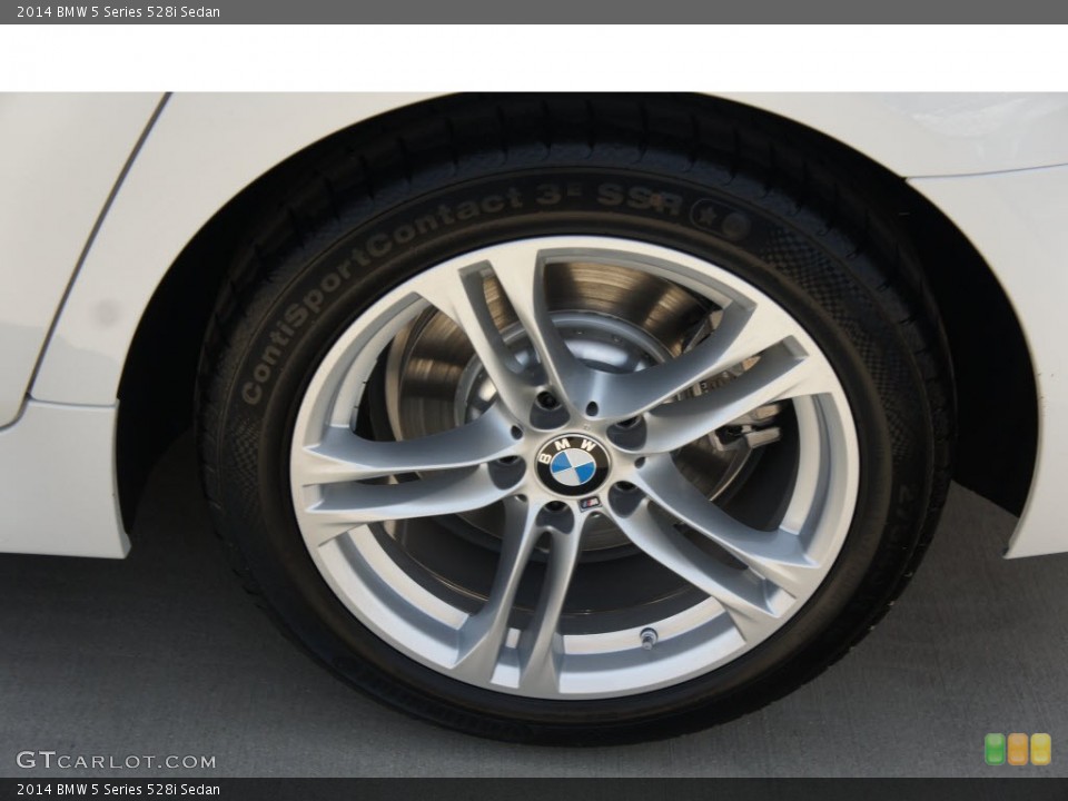 2014 BMW 5 Series 528i Sedan Wheel and Tire Photo #85646522
