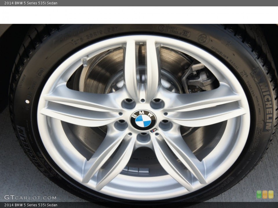 2014 BMW 5 Series 535i Sedan Wheel and Tire Photo #85646768