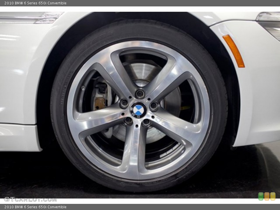 2010 BMW 6 Series 650i Convertible Wheel and Tire Photo #85654949