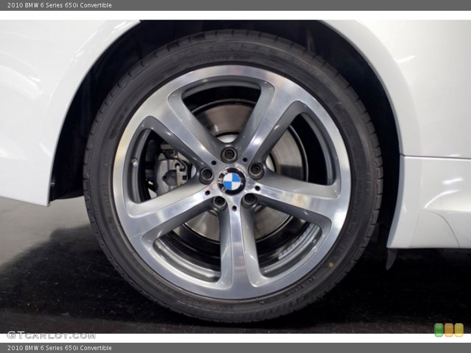 2010 BMW 6 Series 650i Convertible Wheel and Tire Photo #85654970