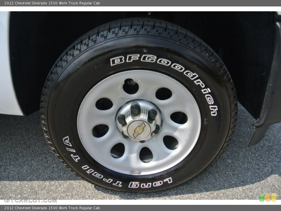 2012 Chevrolet Silverado 1500 Work Truck Regular Cab Wheel and Tire Photo #85668404