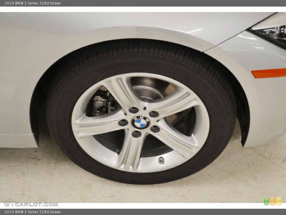 2014 BMW 3 Series 328d Sedan Wheel and Tire Photo #85695884