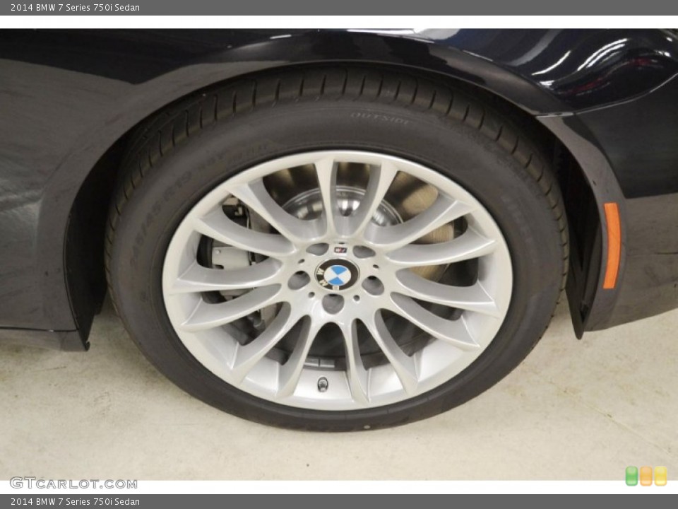 2014 BMW 7 Series 750i Sedan Wheel and Tire Photo #85696358