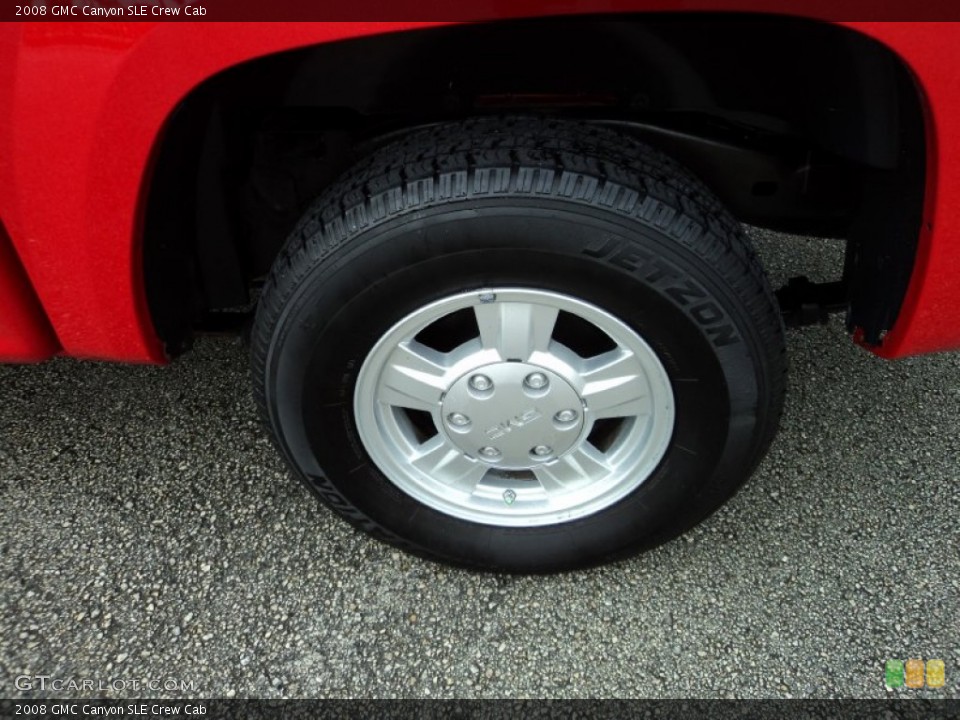 2008 GMC Canyon SLE Crew Cab Wheel and Tire Photo #85707889