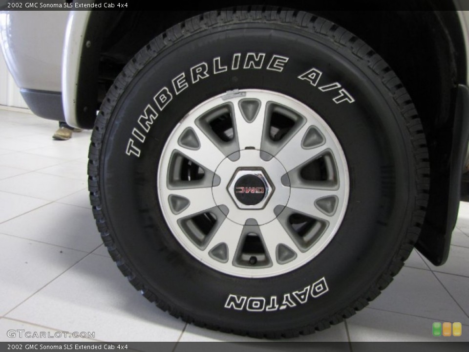 2002 GMC Sonoma SLS Extended Cab 4x4 Wheel and Tire Photo #85712980