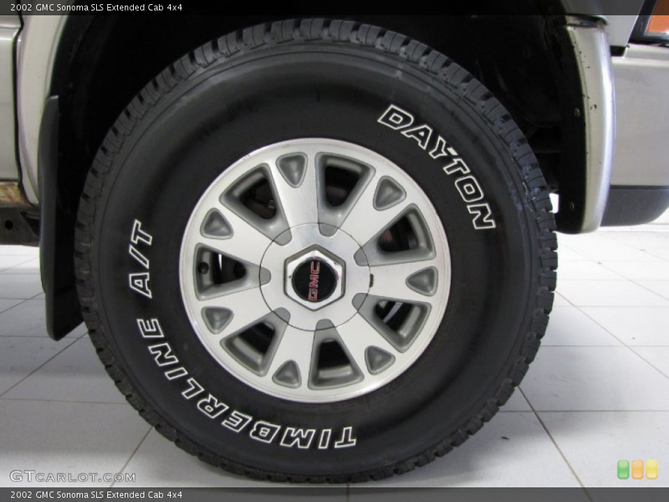 2002 GMC Sonoma SLS Extended Cab 4x4 Wheel and Tire Photo #85713004