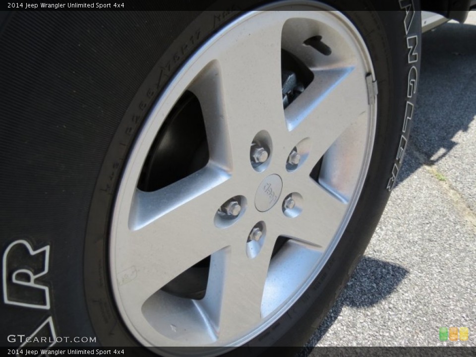 2014 Jeep Wrangler Unlimited Sport 4x4 Wheel and Tire Photo #85714459