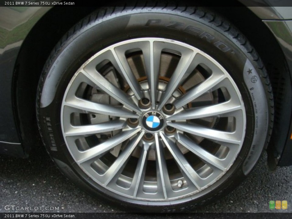 2011 BMW 7 Series 750Li xDrive Sedan Wheel and Tire Photo #85780750