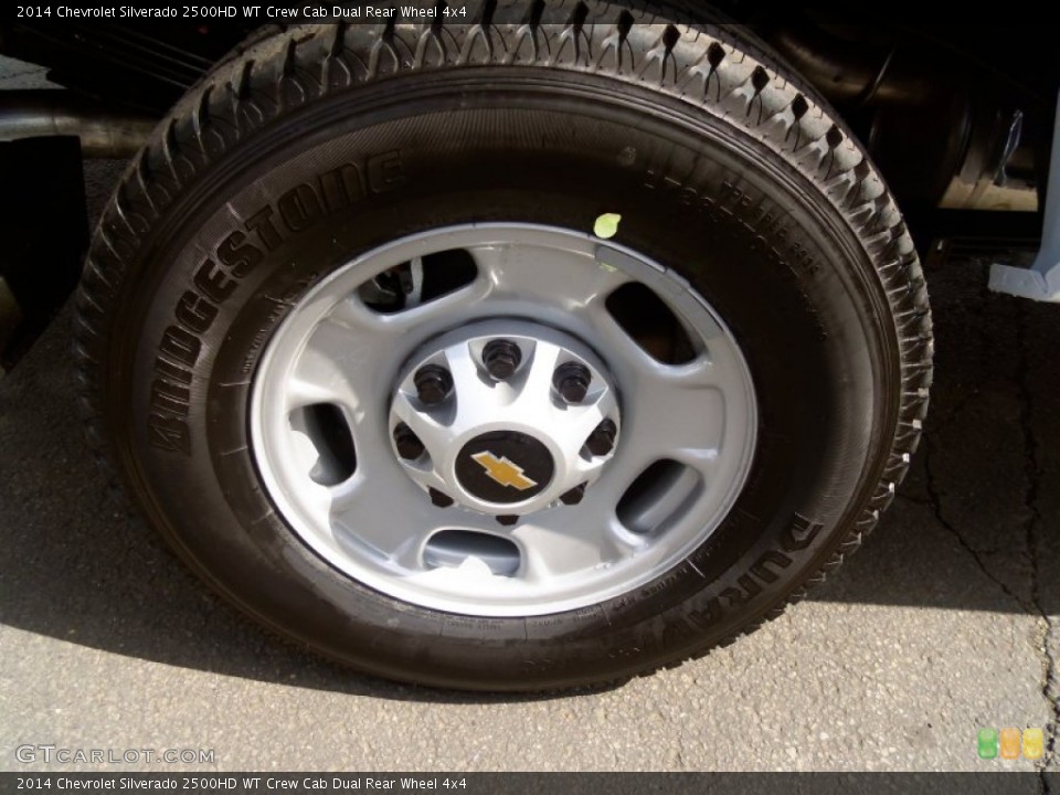 2014 Chevrolet Silverado 2500HD WT Crew Cab Dual Rear Wheel 4x4 Wheel and Tire Photo #85795756