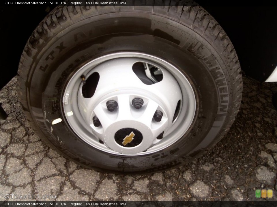 2014 Chevrolet Silverado 3500HD WT Regular Cab Dual Rear Wheel 4x4 Wheel and Tire Photo #85797583