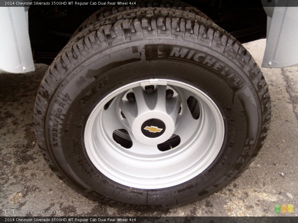 2014 Chevrolet Silverado 3500HD WT Regular Cab Dual Rear Wheel 4x4 Wheel and Tire Photo #85797607