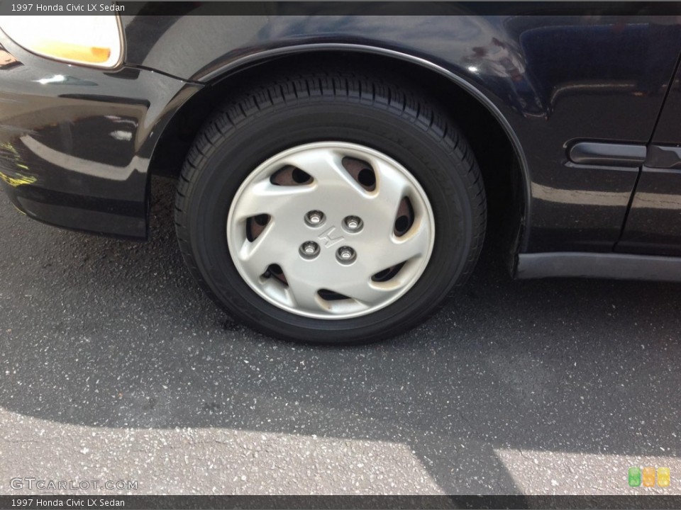 1997 Honda Civic LX Sedan Wheel and Tire Photo #85799788