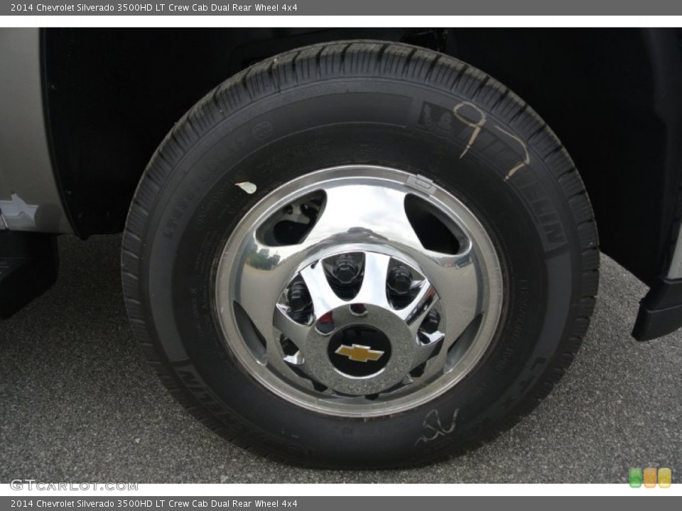 2014 Chevrolet Silverado 3500HD LT Crew Cab Dual Rear Wheel 4x4 Wheel and Tire Photo #85817137