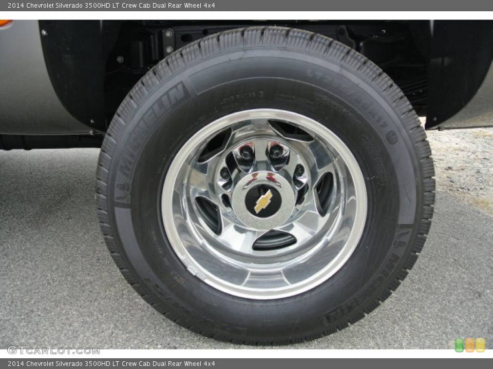 2014 Chevrolet Silverado 3500HD LT Crew Cab Dual Rear Wheel 4x4 Wheel and Tire Photo #85817189