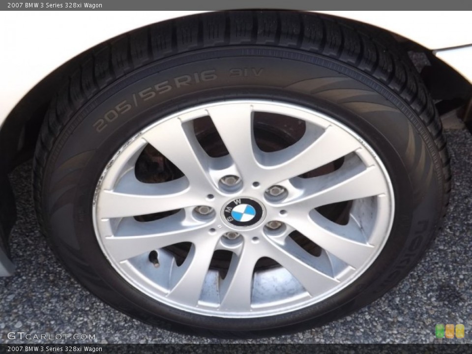 2007 BMW 3 Series 328xi Wagon Wheel and Tire Photo #85830877