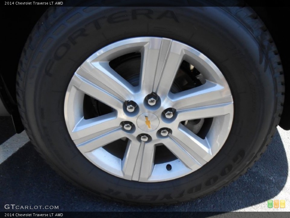 2014 Chevrolet Traverse LT AWD Wheel and Tire Photo #85831732