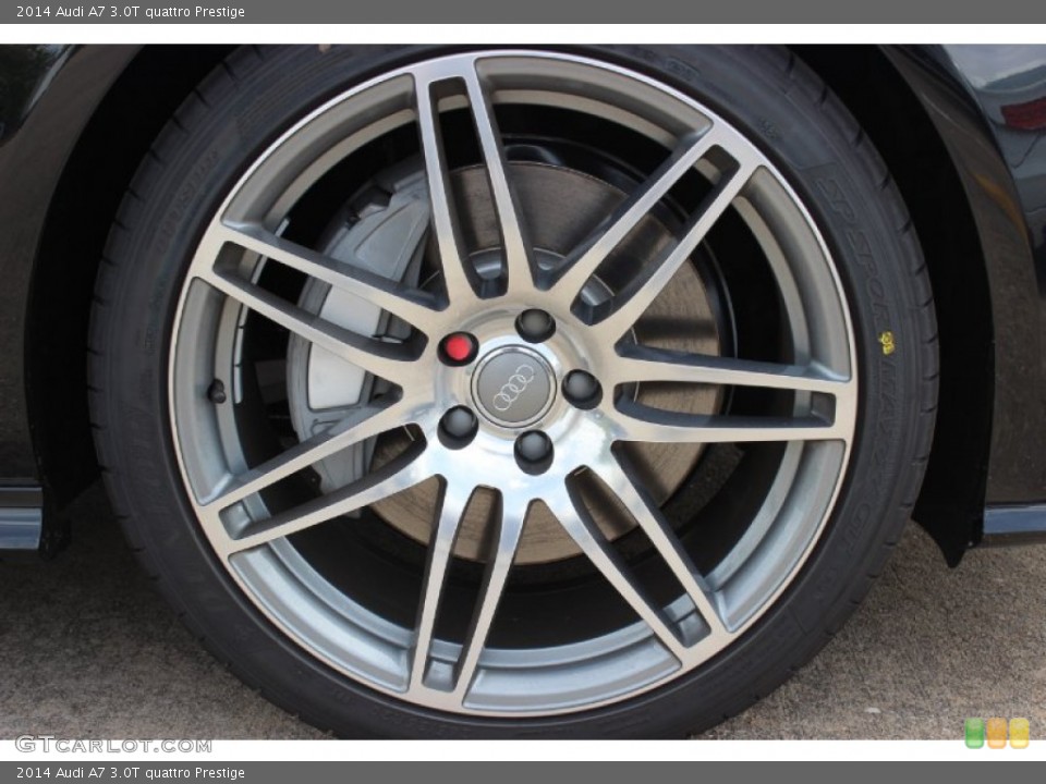 2014 Audi A7 3.0T quattro Prestige Wheel and Tire Photo #85845337