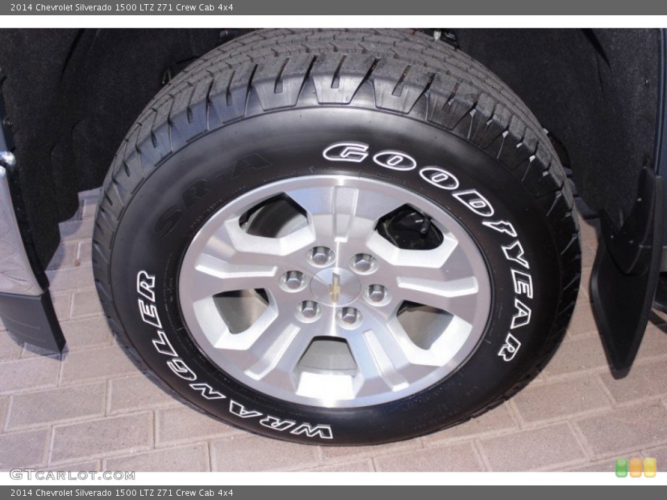 2014 Chevrolet Silverado 1500 LTZ Z71 Crew Cab 4x4 Wheel and Tire Photo #85850590