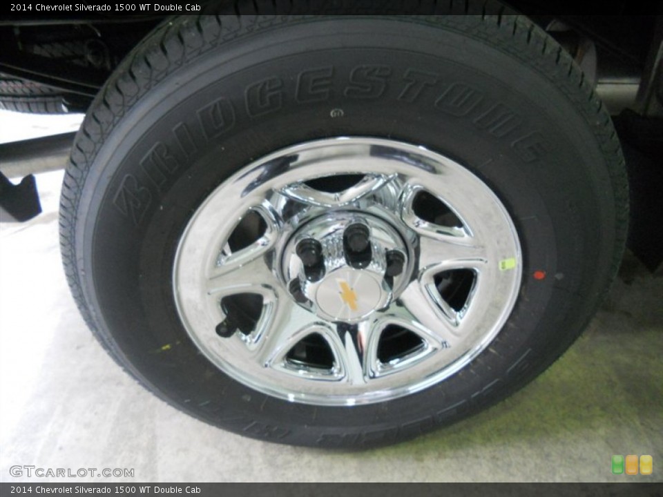2014 Chevrolet Silverado 1500 WT Double Cab Wheel and Tire Photo #85913283