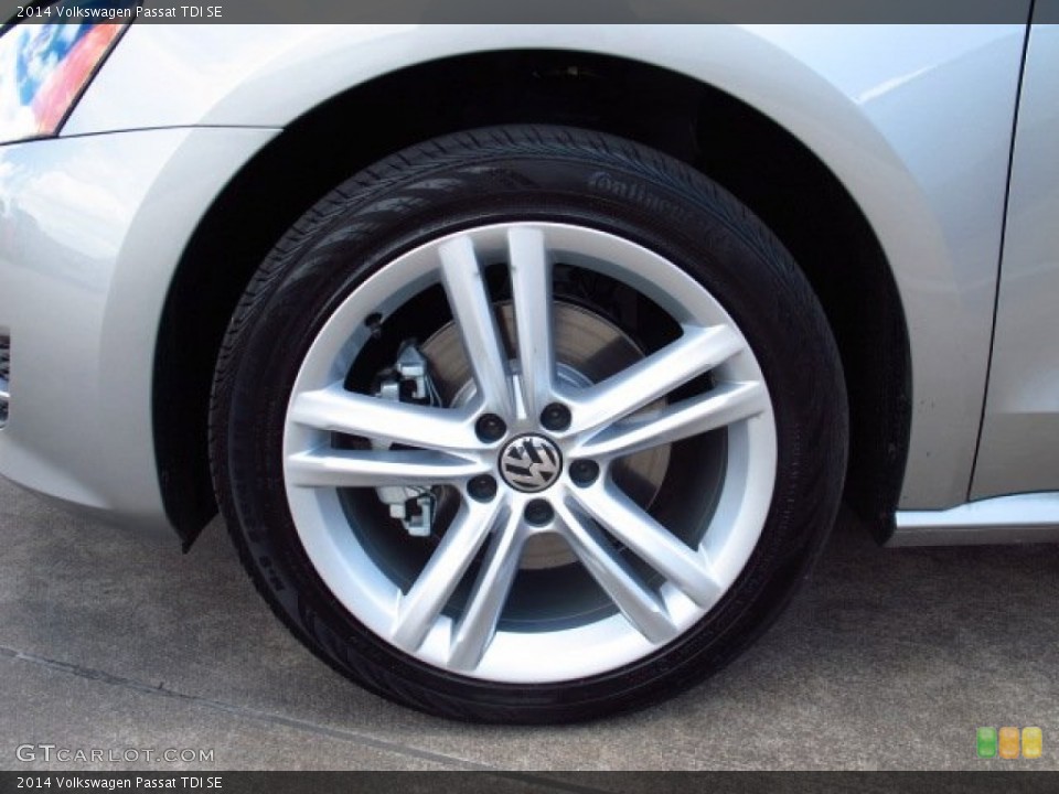 2014 Volkswagen Passat TDI SE Wheel and Tire Photo #85918296
