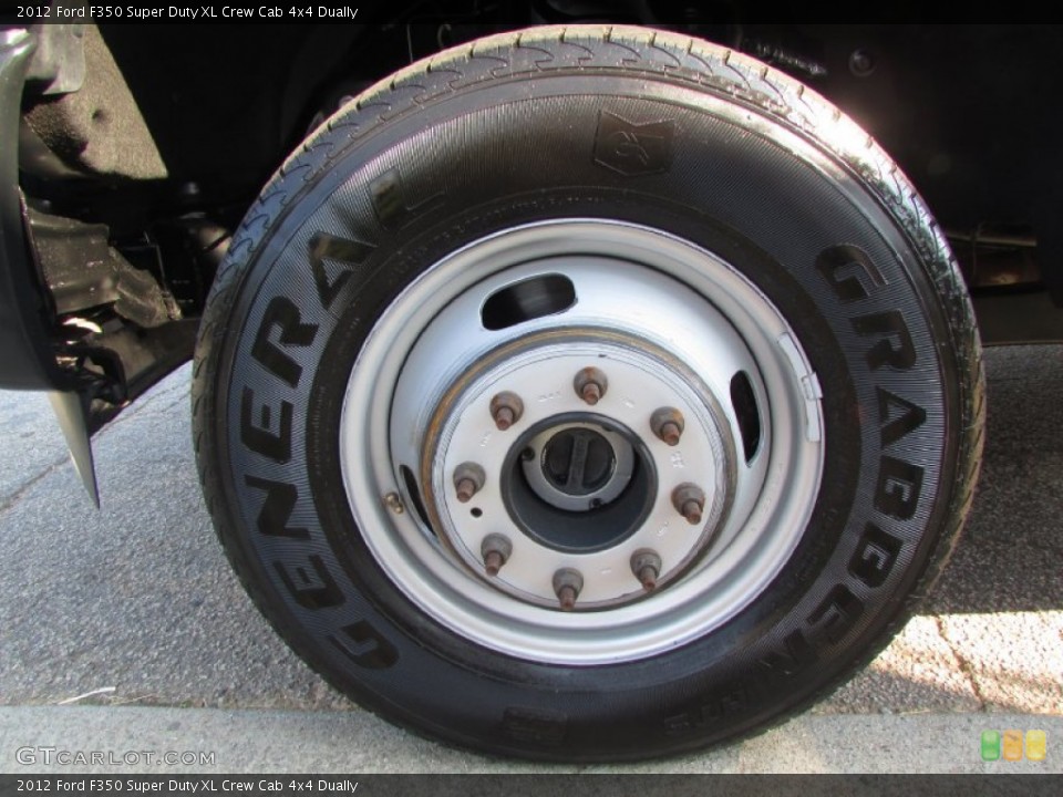 2012 Ford F350 Super Duty XL Crew Cab 4x4 Dually Wheel and Tire Photo #85923213