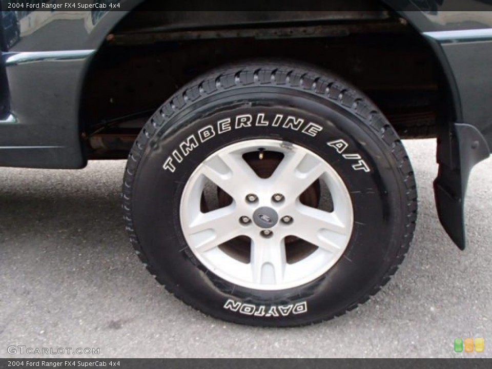 2004 Ford Ranger FX4 SuperCab 4x4 Wheel and Tire Photo #85927821