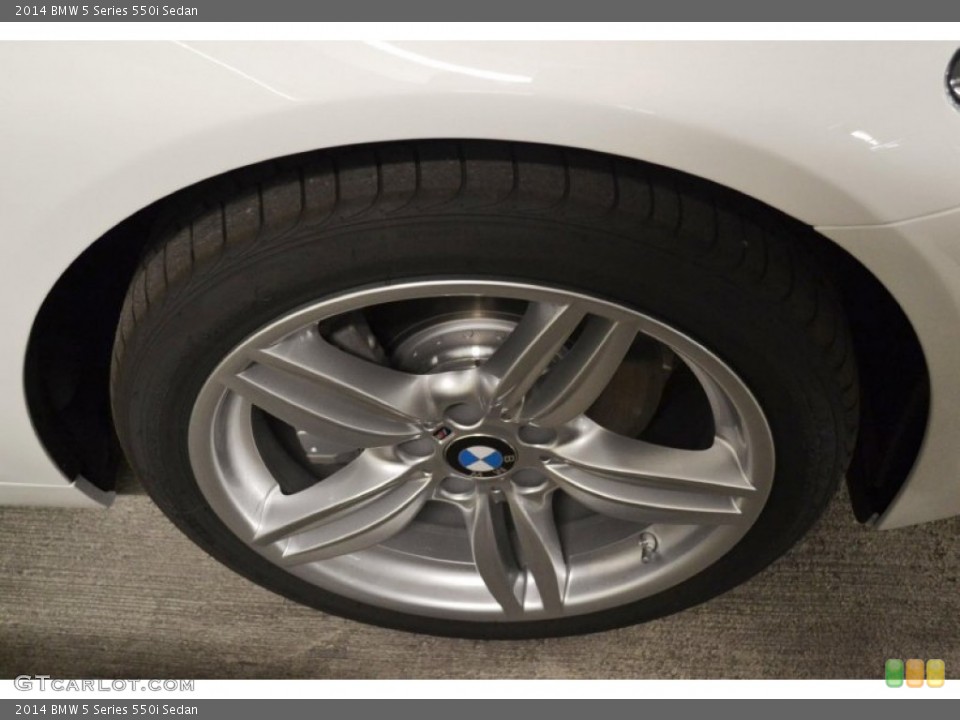 2014 BMW 5 Series 550i Sedan Wheel and Tire Photo #85937760