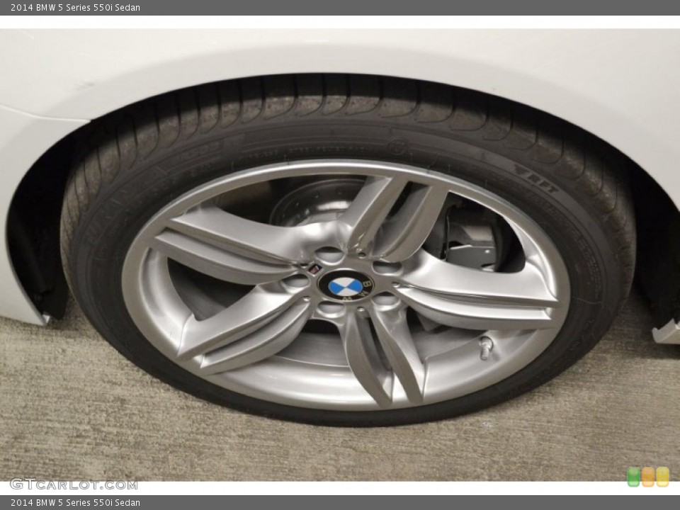 2014 BMW 5 Series 550i Sedan Wheel and Tire Photo #85937931