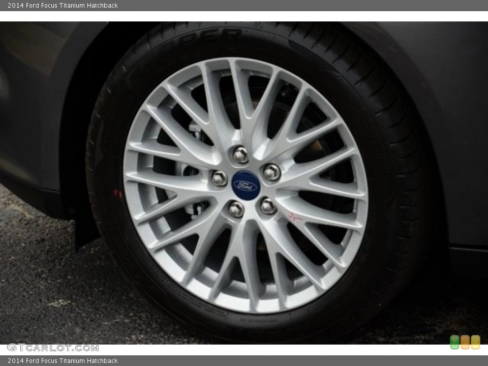 2014 Ford Focus Titanium Hatchback Wheel and Tire Photo #85942821