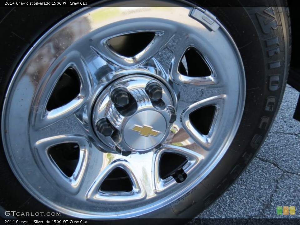 2014 Chevrolet Silverado 1500 WT Crew Cab Wheel and Tire Photo #85964337