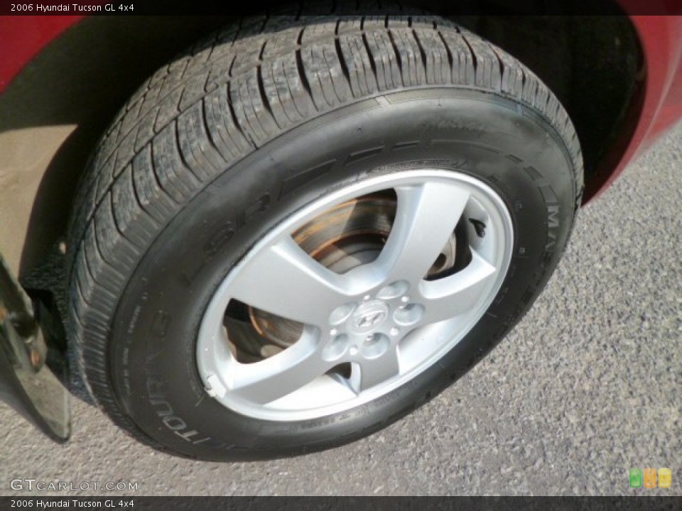 2006 Hyundai Tucson GL 4x4 Wheel and Tire Photo #86008970