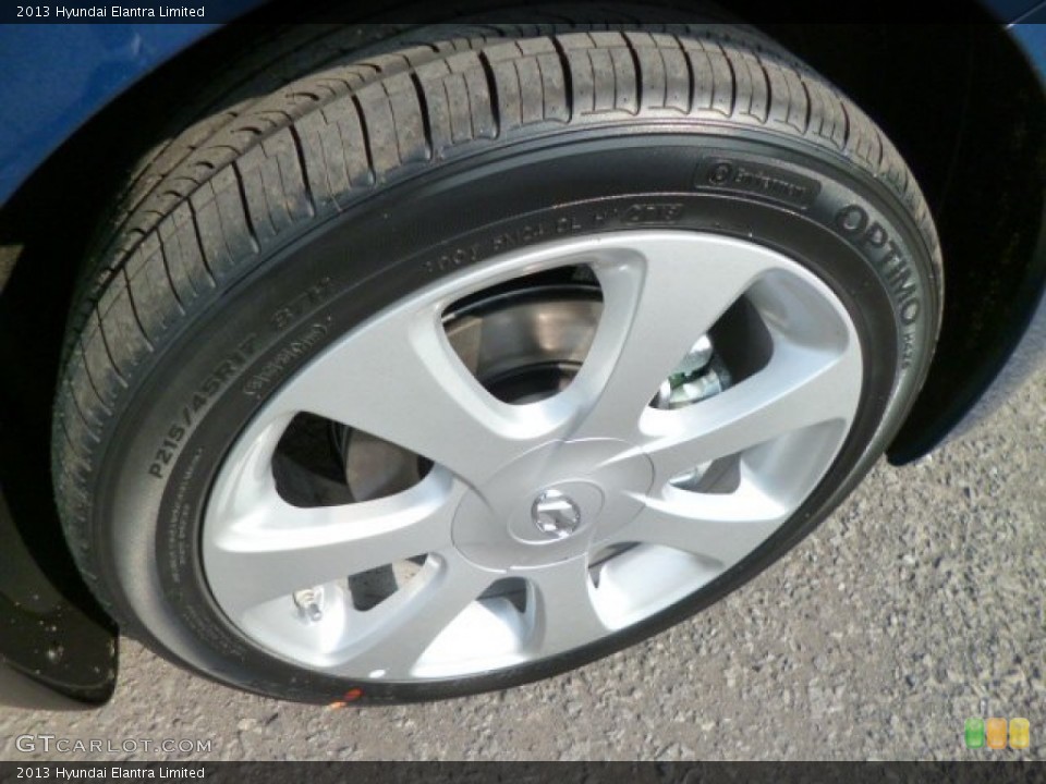 2013 Hyundai Elantra Limited Wheel and Tire Photo #86010128