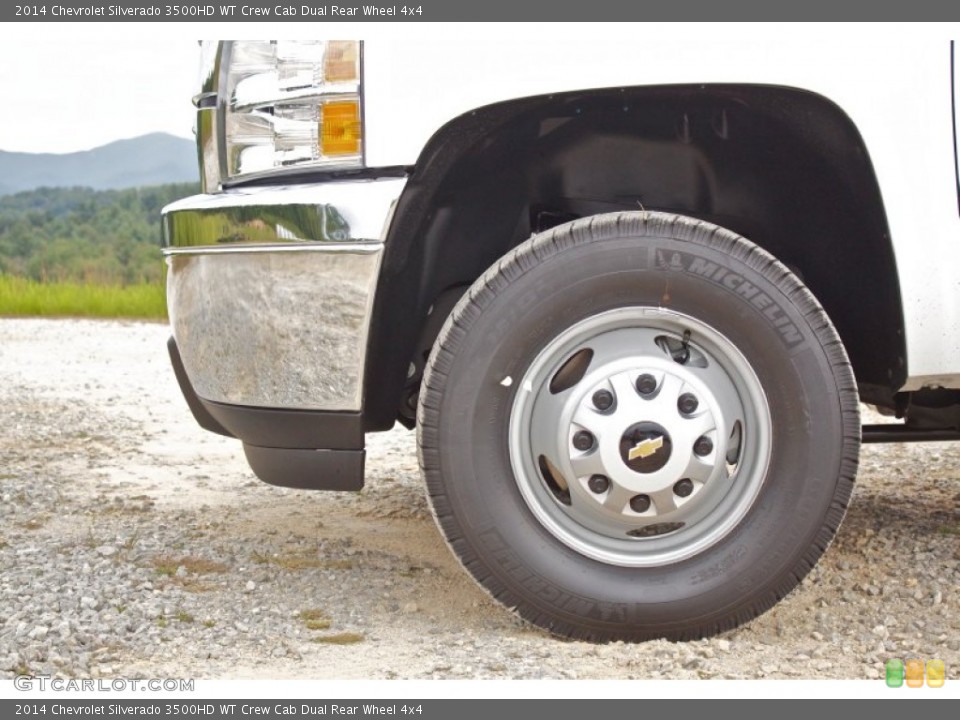 2014 Chevrolet Silverado 3500HD WT Crew Cab Dual Rear Wheel 4x4 Wheel and Tire Photo #86055168