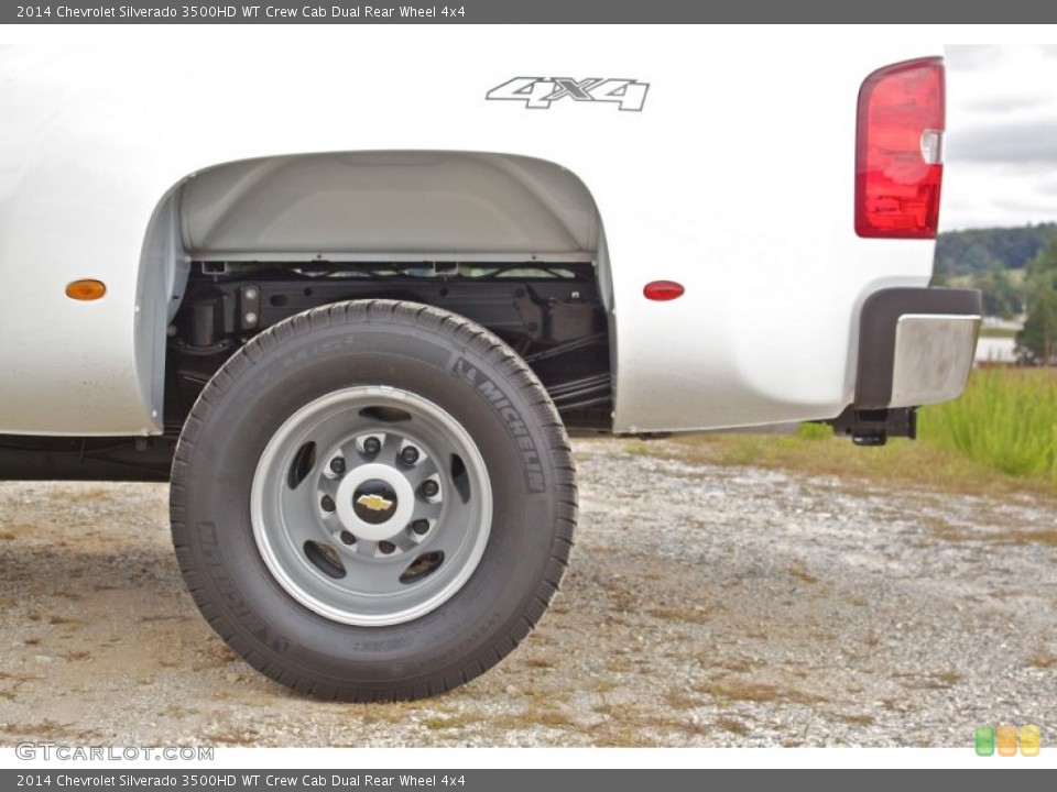 2014 Chevrolet Silverado 3500HD WT Crew Cab Dual Rear Wheel 4x4 Wheel and Tire Photo #86055189