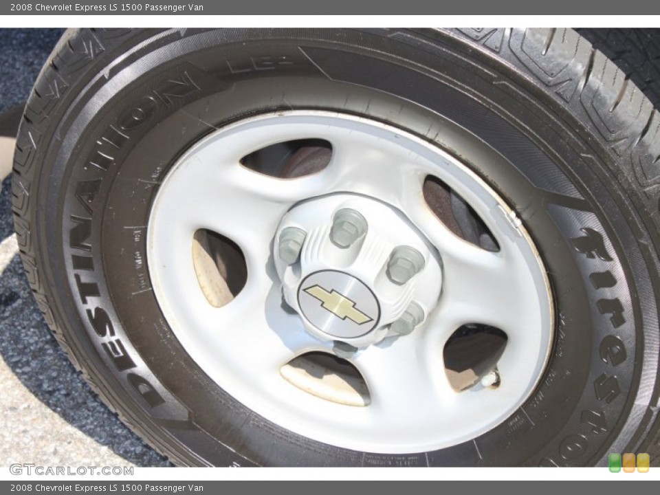 2008 Chevrolet Express LS 1500 Passenger Van Wheel and Tire Photo #86060802