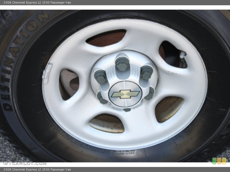 2008 Chevrolet Express LS 1500 Passenger Van Wheel and Tire Photo #86060844